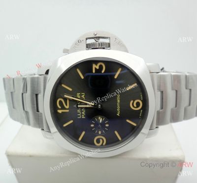 Copy Panerai PAM 674 Luminor Watch Stainless Steel Brown Marker